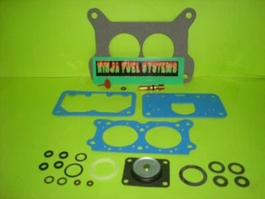 7448 HOLLEY 350 CFM CARBURETOR REBUILD KIT 2 BARREL MODERN FUEL FRIENDLY BLUE - Picture 1 of 9