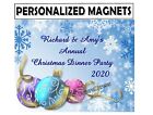 15 Christmas Party Favors PERSONALIZED MAGNETS Christmas birthday, elegant