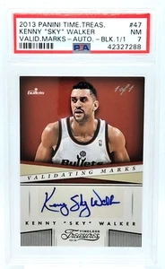 1/1 Kenny Walker AUTO PSA 7 Sky Autograph One 2013-14 Timeless Treasures #47 SP - Picture 1 of 2