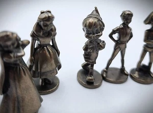 Disney Monopoly Replacement Pewter Game Pieces Token Set of 6 - Picture 1 of 11