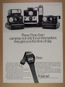 1981 Polaroid Pronto & SX-70 Time-Zero AutoFocus Cameras vintage print Ad - Picture 1 of 1