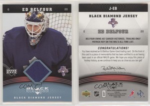 2006-07 Upper Deck Black Diamond Jersey Ed Belfour #J-EB HOF