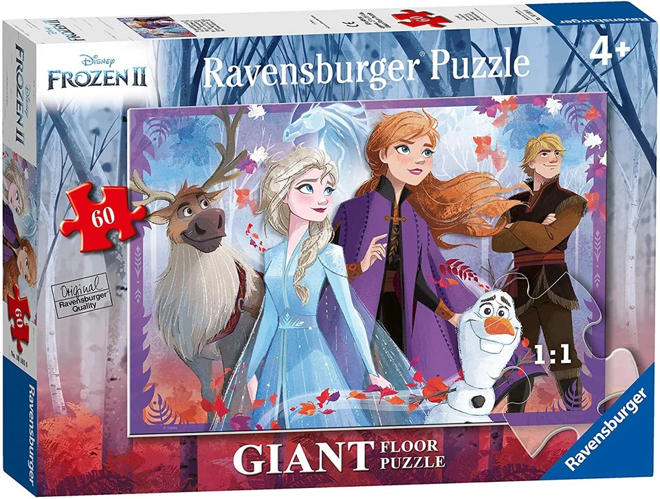 RAVENSBURGER PUZZLE 60 PEZZI GIANT FROZEN II ATTRAVERSO LA FORESTA MAGICA  03031 - Immagine 1 di 1