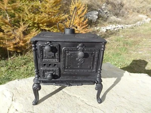 ancien jouet enfant 1900 gazinière cuisinière en fonte - Photo 1/12