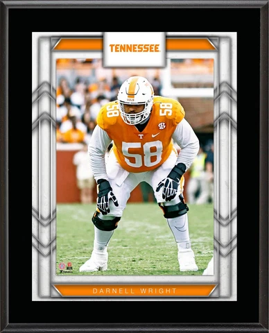 Darnell Wright Tennessee Volunteers 10.5" X 13" Sublimated Player Plaque Cover