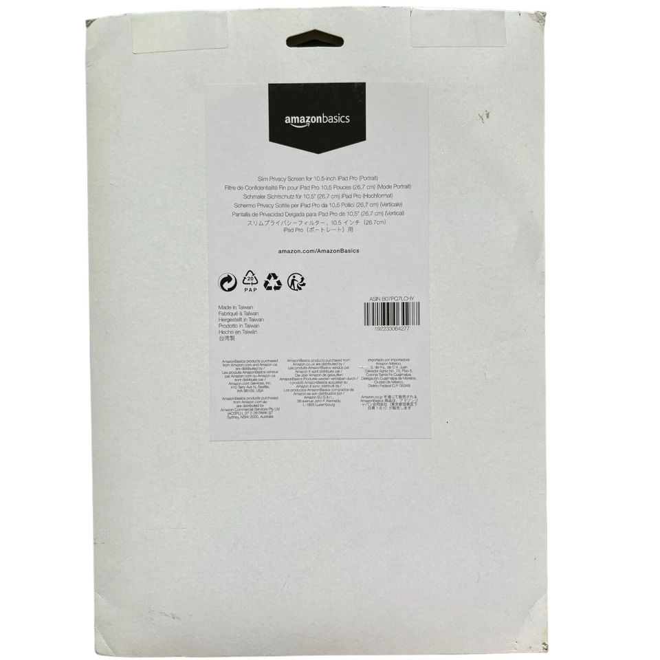 AmazonBasics Privacy Screen for iPad Pro 10.5” (2017–2019) – New Sealed - Image 1 of 1
