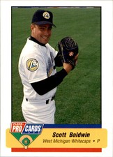 1994 West Michigan Whitecaps Fleer/ProCards 2287 Scott Baldwin Columbia Missouri