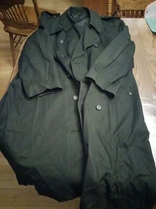 Mens Adolfo Black Over Coat with a plaid lining and split back tail - Picture 1 of 15