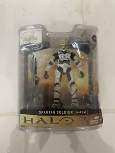 Halo 3 Series 1 McFarlane Toys White Spartan Soldier Mark VI 2008 *BRAND NEW* - Picture 1 of 2