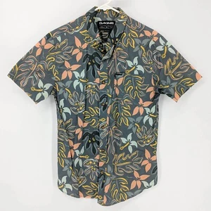 Camisa de campamento de patinador con botones de manga corta floral hawaiana Dakine azul para hombre talla S - Imagen 1 de 5