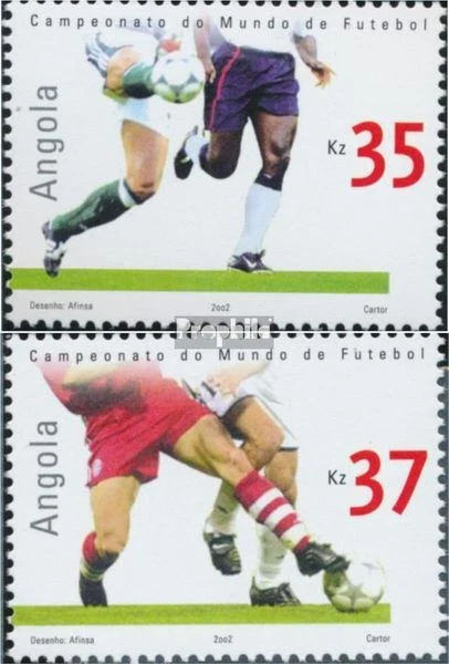 angola 1666-1667 (complète edition) neuf avec gomme originale 2002 Football-WM 2 - Photo 1/1