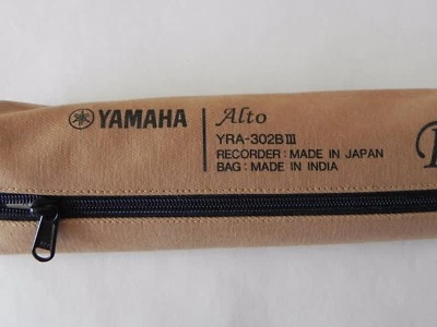 YAMAHA ABS resin recorder Alto Baroque YRA-302BIII with case and rod cleaner new - Image 1 of 4