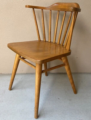 Russel Wright moderno de mediados de siglo para silla de abedul macizo Conant Ball Foto 1 de 4