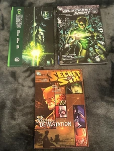 Green Lantern Earth One & Blackest Night Trade Hardcovers DC Comics Brand New! - Picture 1 of 6