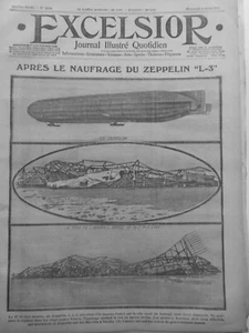 1914 1918 ZEPPELIN ALLEMAGNE COMTE 7 JOURNAUX ANCIENS - Imagen 1 de 7