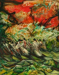 David Alfaro Siqueiros Untitled #1 Canvas Print 16 x 20 - Picture 1 of 4