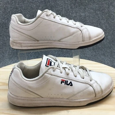 Fila Shoes Womens 10 Sneakers White Leather Lace Up Casual Round Toe Comfort - Image 1 of 4