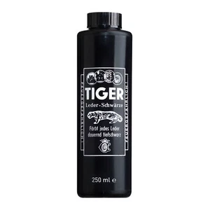 B & E TIGER Leder-Schwärze 250ml Tigerschwärze Leder auffrischen Stiefel Sattel - Bild 1 von 2
