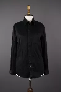 HELMUT LANG Archive Black Label Button Long Sleeve Blouse Shirt Size 39 - Picture 1 of 10