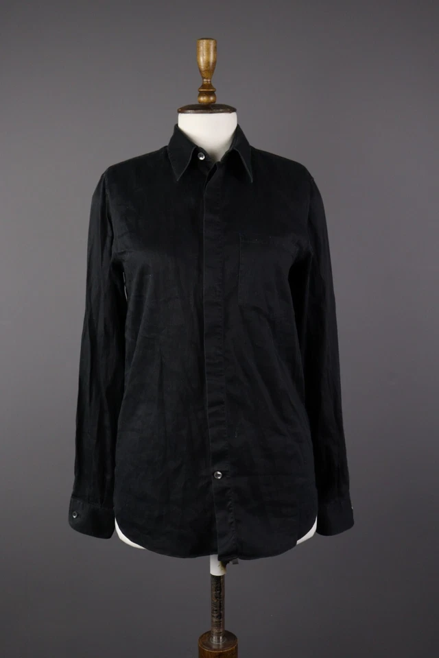 HELMUT LANG Archive Black Label Button Long Sleeve Blouse Shirt Size 39 - Image 1 of 4