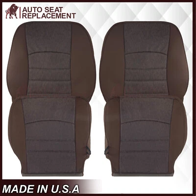 Se adapta a Dodge Ram 1500 2500 3500 SLT 2013-2018 cubiertas de asiento de tela Canyon en marrón Foto 1 de 4