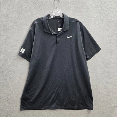 Utah Jazz Men Polo Shirt XL Black  Logo Nike Embroidered Short Sleeve Collar - Image 1 of 4