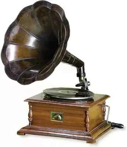 Antique HMV Gramophone Fully Functional Working Phonograph, win-up record player - Picture 1 of 3