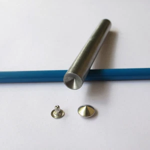 1 x Remaches de cono artesanales de cuero tachuelas herramientas 4mm 5 6 7 8 9 10 11 12 14mm - Imagen 1 de 4
