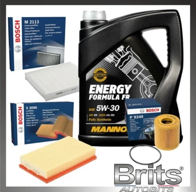 Service Kit for VOLVO V50 (MW) 2.0 D 2004-07 – Bosch Air Oil Cabin Filters & Oil - Image 1 of 4