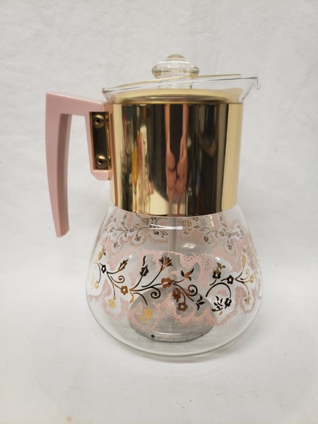 TEMP-TATIONS FOUR CERAMIC TEA/COFFEE/STRAINERS/PLANTERS, LIDS, FLORAL EMBROIDERY Photo Related