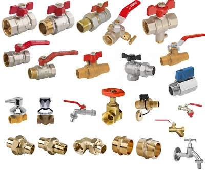 Kugelhahn Auslaufhahn Absperrhahn  Absperrventil Kugelhähne 1/2 3/4 1 2 Zoll - Bild 1 von 4