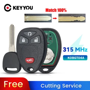 BLADE CUT by PHOTO Remote Car Key For Chevrolet Uplander 2005-2009 KOBGT04A - Imagen 1 de 12
