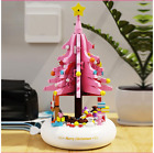 415 Pieces MOC Building block - Christmas Tree Rotary Singing Music Box (PINK)
