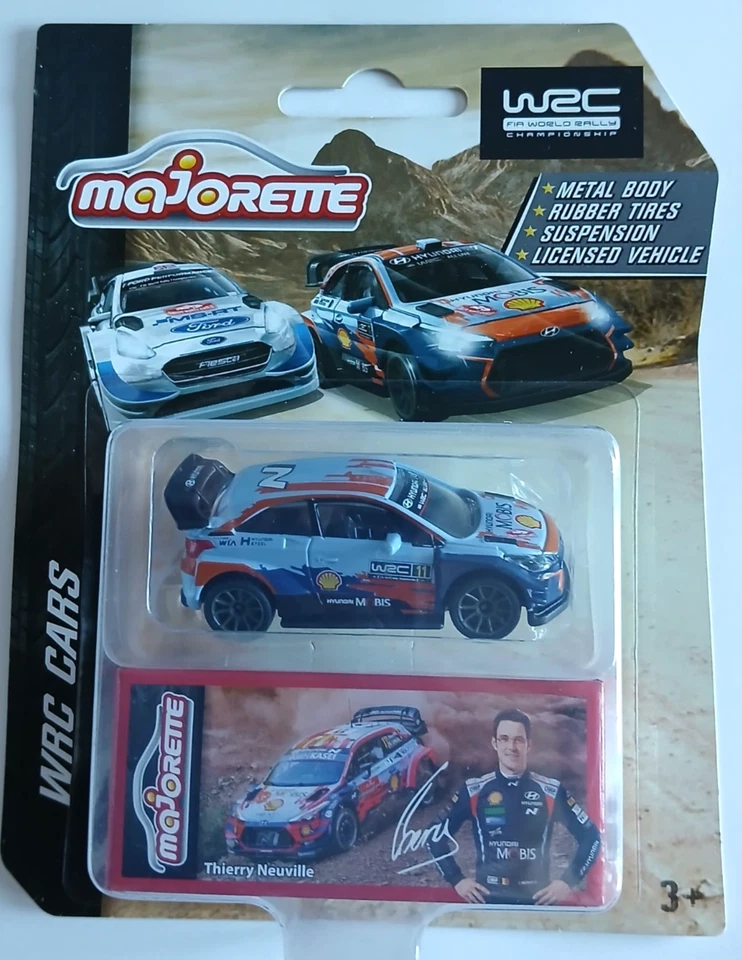 DIE CAST WRC MAJORETTE HYUNDAI I20 COUPE WRC -THIERRY NEUVILLE - SCALA 1:64 HW44 - Immagine 1 di 1