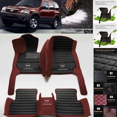 For Mazda Tribute Car Floor Mats Custom Luxury Waterproof Auto Liners Carpets Foto 1 de 4