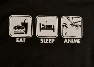 Anime HOODIE by Tstars Eat Sleep ANIME Novelty Sweatshirt Pullover Hoodie XL/2X - Picture 1 of 2