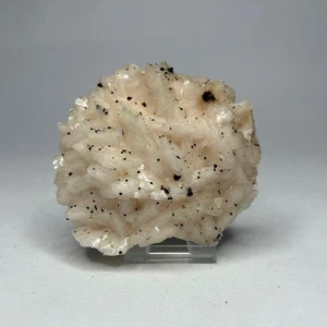 DOLOMIT Kristall mit Chalkopyrit und Calcit natürliches rosa Freiformpräparat - Bild 1 von 3