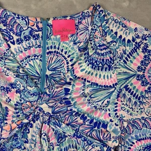 Lily Pulitzer Minka Sleeved Maxi Dress Womens Size 4 Blue Grotto - Picture 1 of 11
