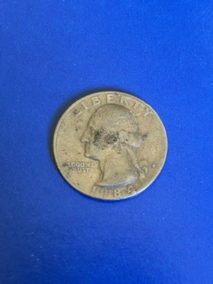 Moneda de errores de cuarto P 1984 letras de huelga anchas detalles  Foto 1 de 4