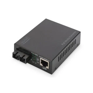 DIGITUS Gigabit PoE+ Medienkonverter RJ45 SC MM PSE Netzteil 30W 0,5km Konverter - Bild 1 von 7