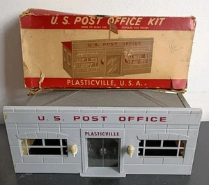 Vintage Plasticville U.S. Post Office Kit PO-1 w/ Box - Picture 1 of 7