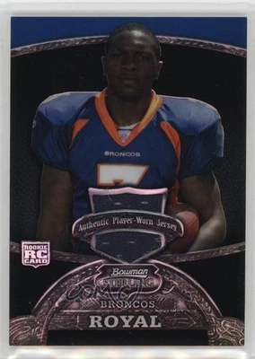 2008 Bowman Sterling Black Refractor /50 Eddie Royal #167 Rookie RC - Image 1 of 2