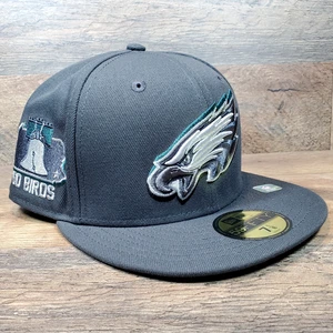 Philadelphia Eagles New Era 59FIFTY Fitted Hat 7 1/8 NFL Draft Go Birds - Picture 1 of 14