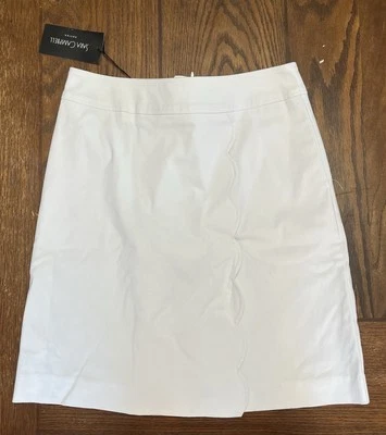 Falda blanca para mujer Sara Campbell imitación envoltura vieira talla 4 nueva con etiquetas precio de venta sugerido por el fabricante 188 USD Foto 1 de 4