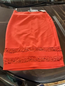 Thalia Dodo Orange Large Skirt New - Picture 1 of 4
