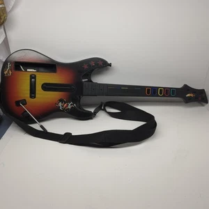 Nintendo Wii Guitar Hero World Tour Sunburst Guitar Controller Red Octane Tested - Picture 1 of 6