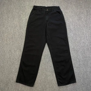 Carhartt B11 Washed Duck Canvas Carpenter Pants Adult 32x34 Loose Fit Black - Picture 1 of 24