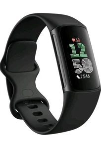 Fitbit Charge 6 Activity Tracker, GPS, Bluetooth, Heart Rate, Fitness - Black - Picture 1 of 4