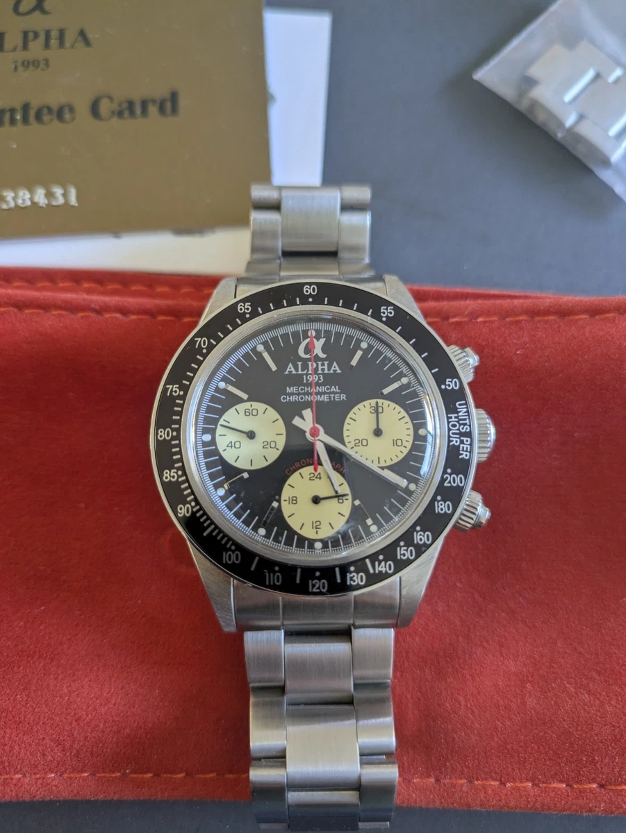 Alpha Mechanical (Manual) Wristwatches with Chronograph for sale