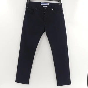 Jacob Cohen Luxury Denim Bard Button Fly Jeans Made in Italy Black Men's 34x32 - Picture 1 of 10